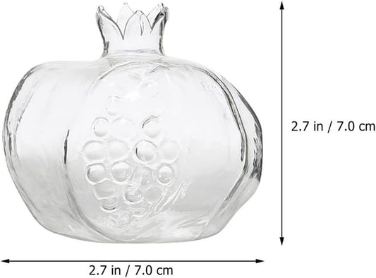 Pomegranate Shaped Glass Vase